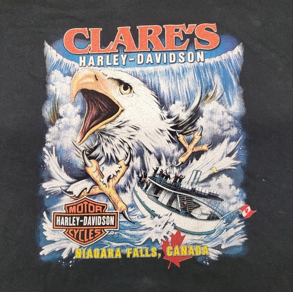 Harley Davidson motorcycles t shirt Clare's Niagara Falls Ontario Canada - Picture 4 of 5